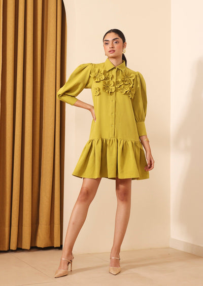 Florence Shirt Dress (Neon)