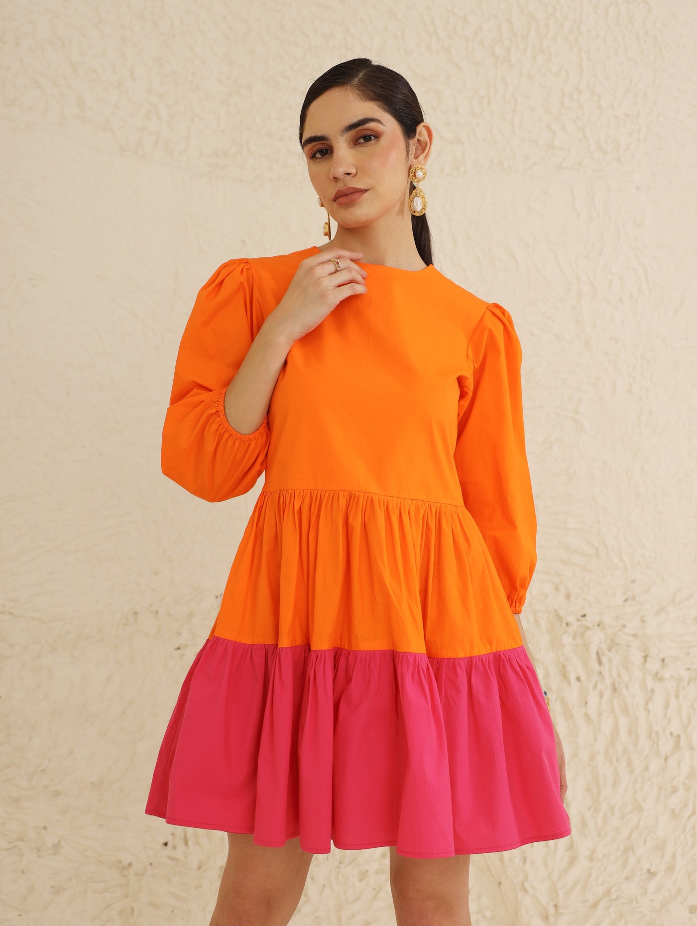 Flair Dress (Orange)