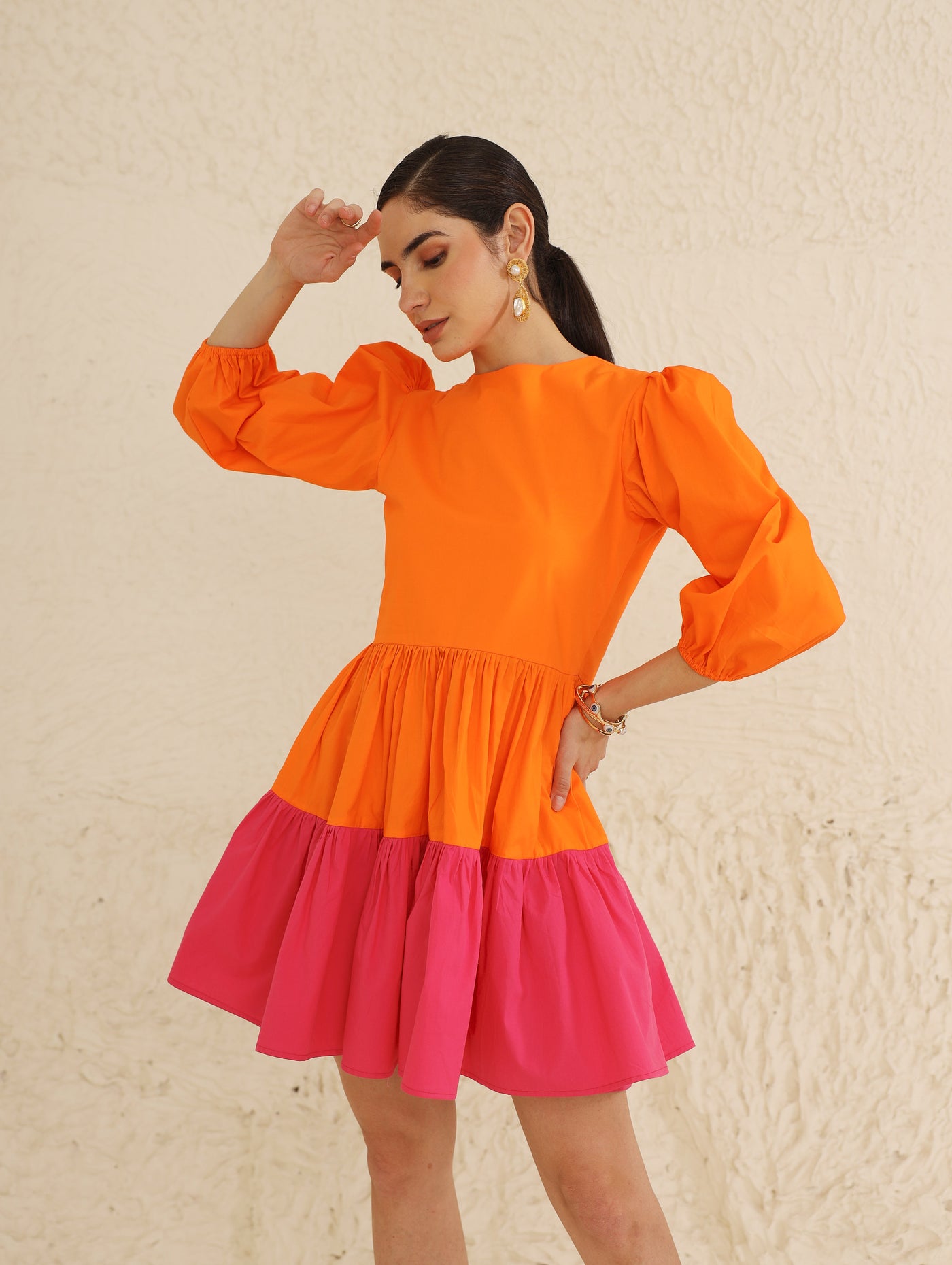 Flair Dress (Orange)