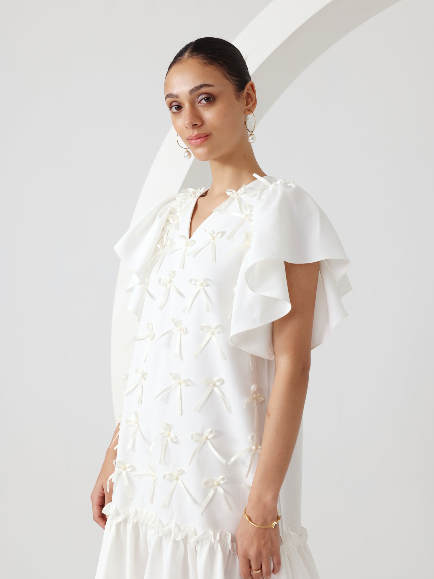 Pixie Midi Dress (White)