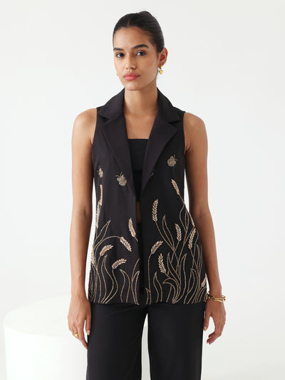 Luxe Embroidered Waistcoat