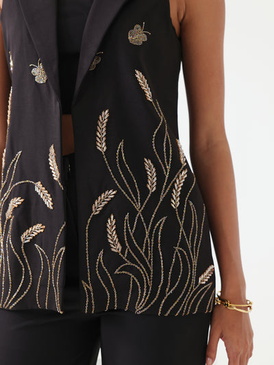 Luxe Embroidered Waistcoat