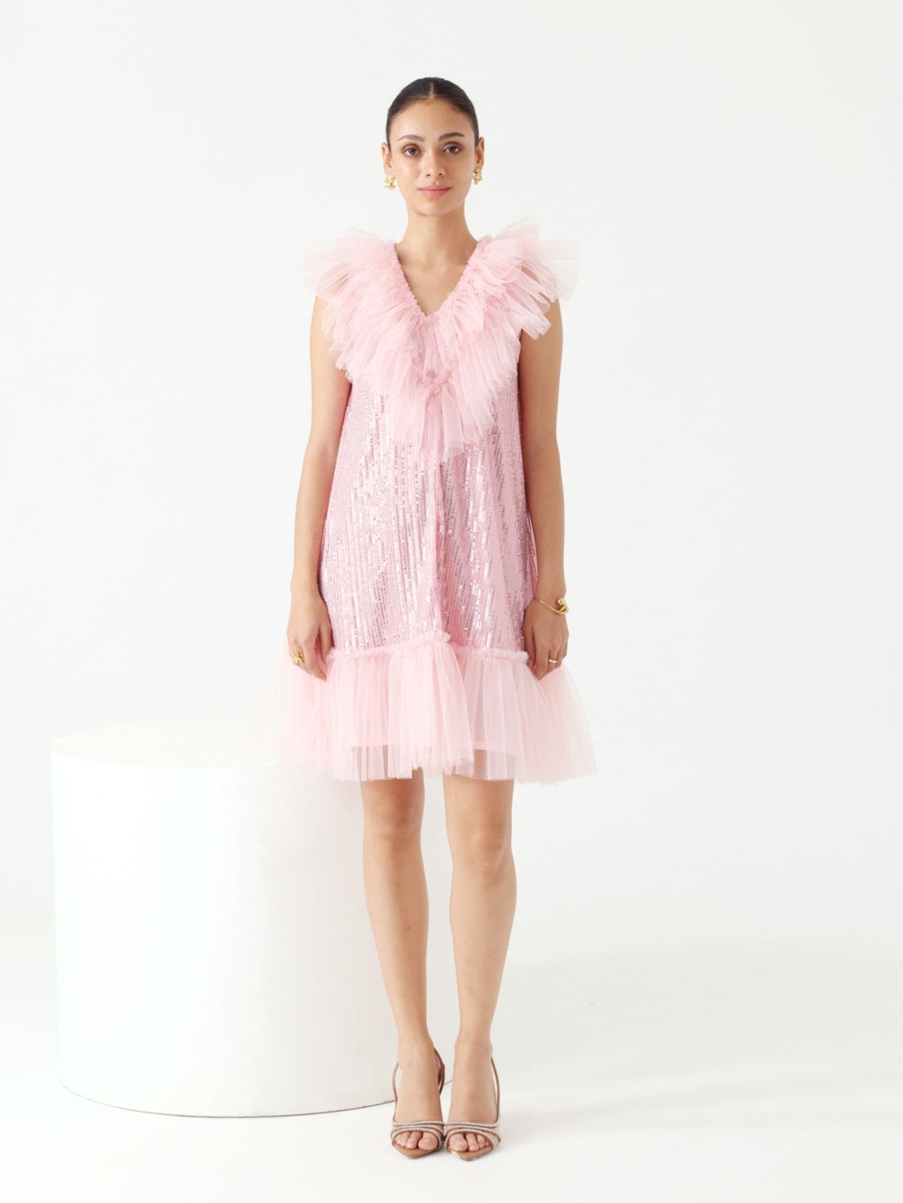 Senorita Sequence Dress (Pink)