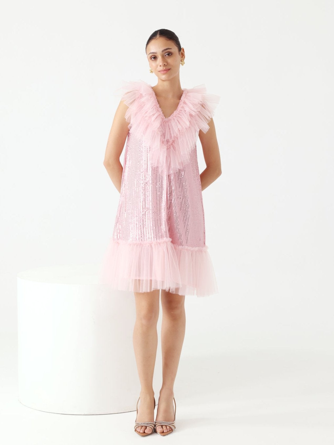 Senorita Sequence Dress (Pink)