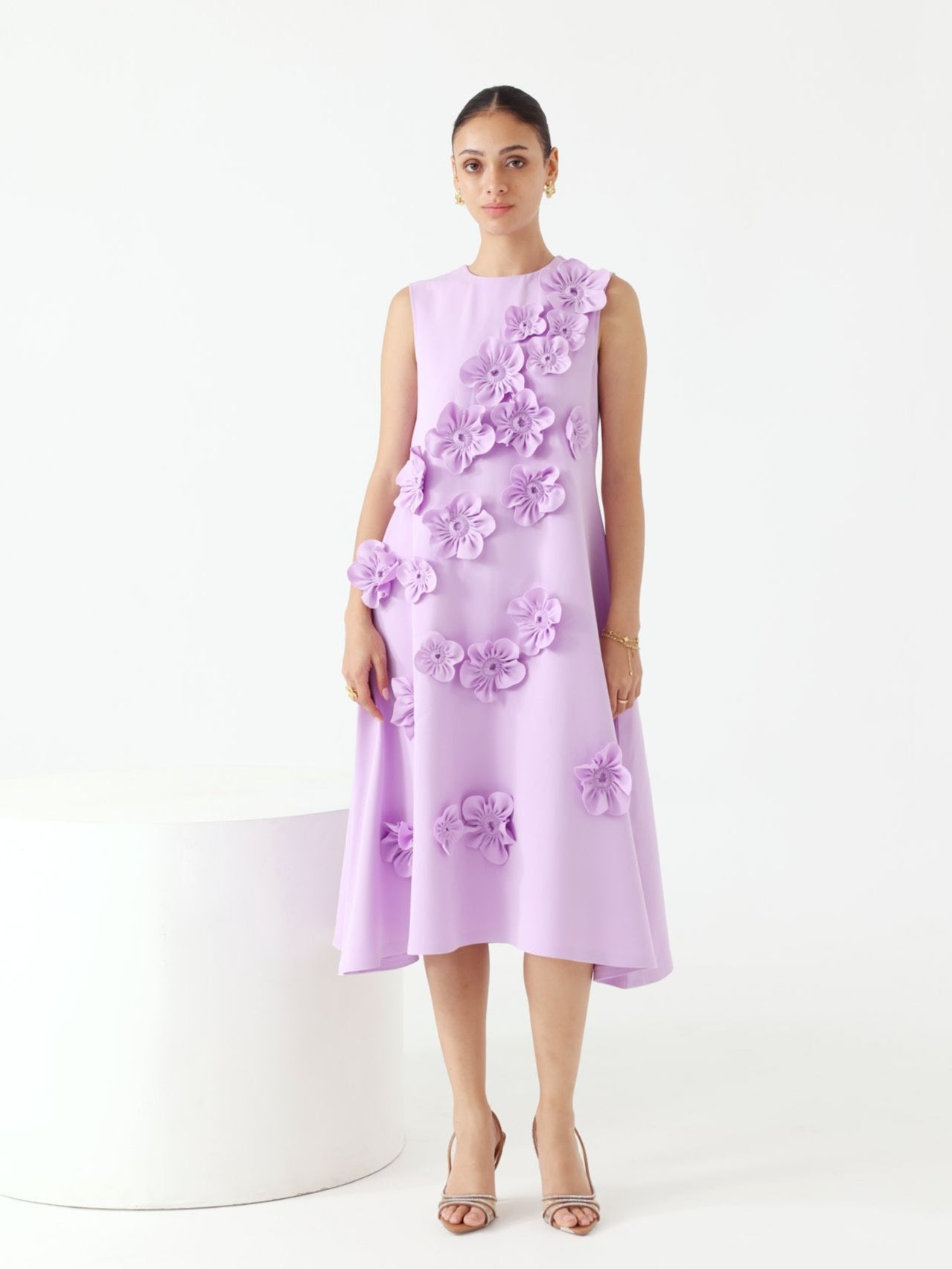 Florence Midi Dress (Lavender)