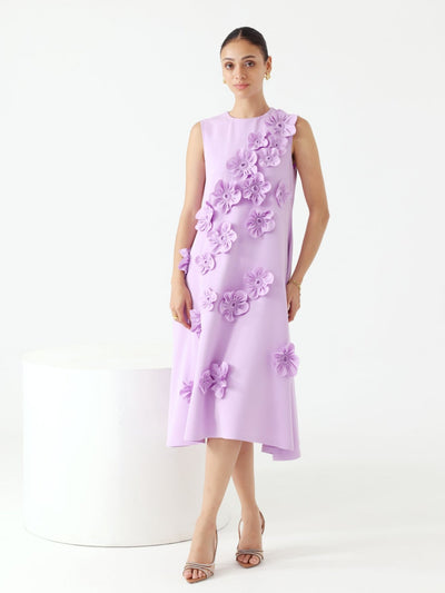 Florence Midi Dress (Lavender)