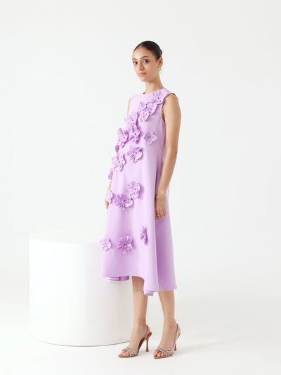 Florence Midi Dress (Lavender)