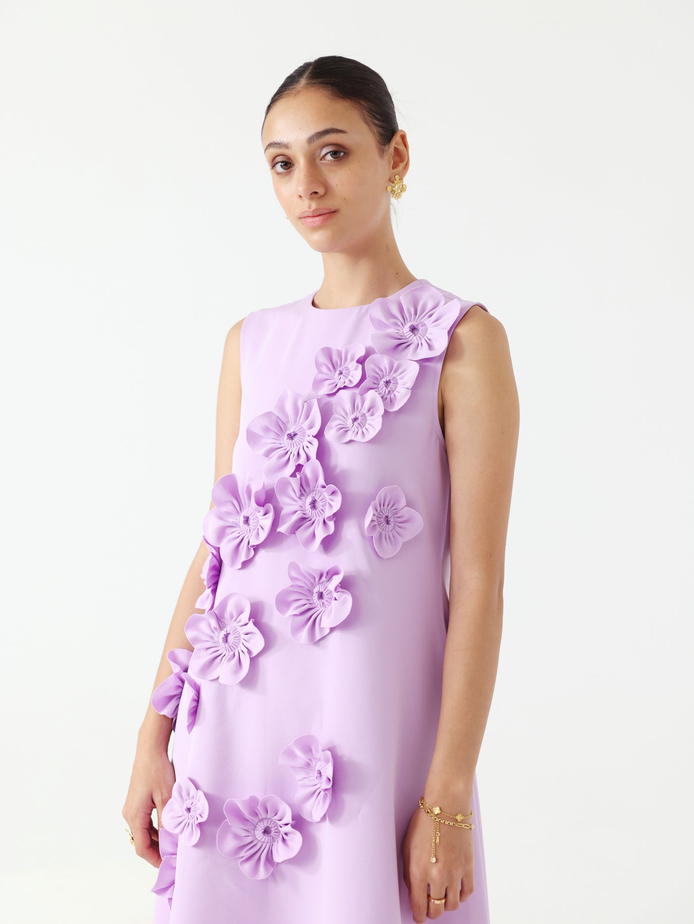 Florence Midi Dress (Lavender)