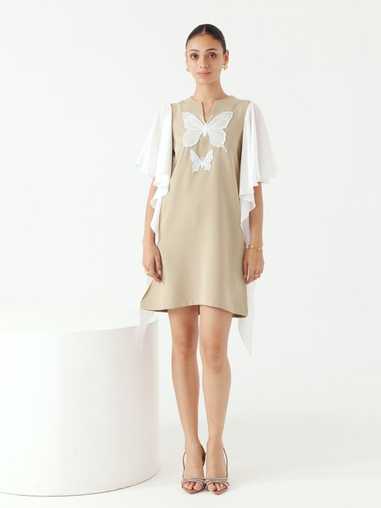 Flapper Dress (Beige)