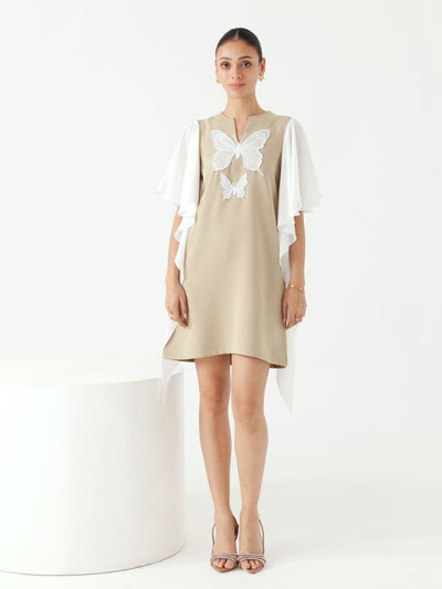 Flapper Dress (Beige)