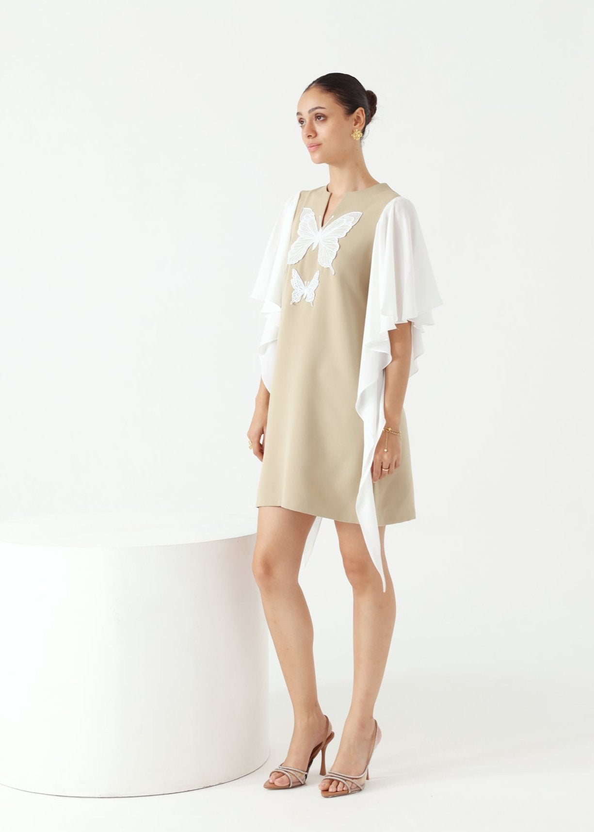 Flapper Dress (Beige)