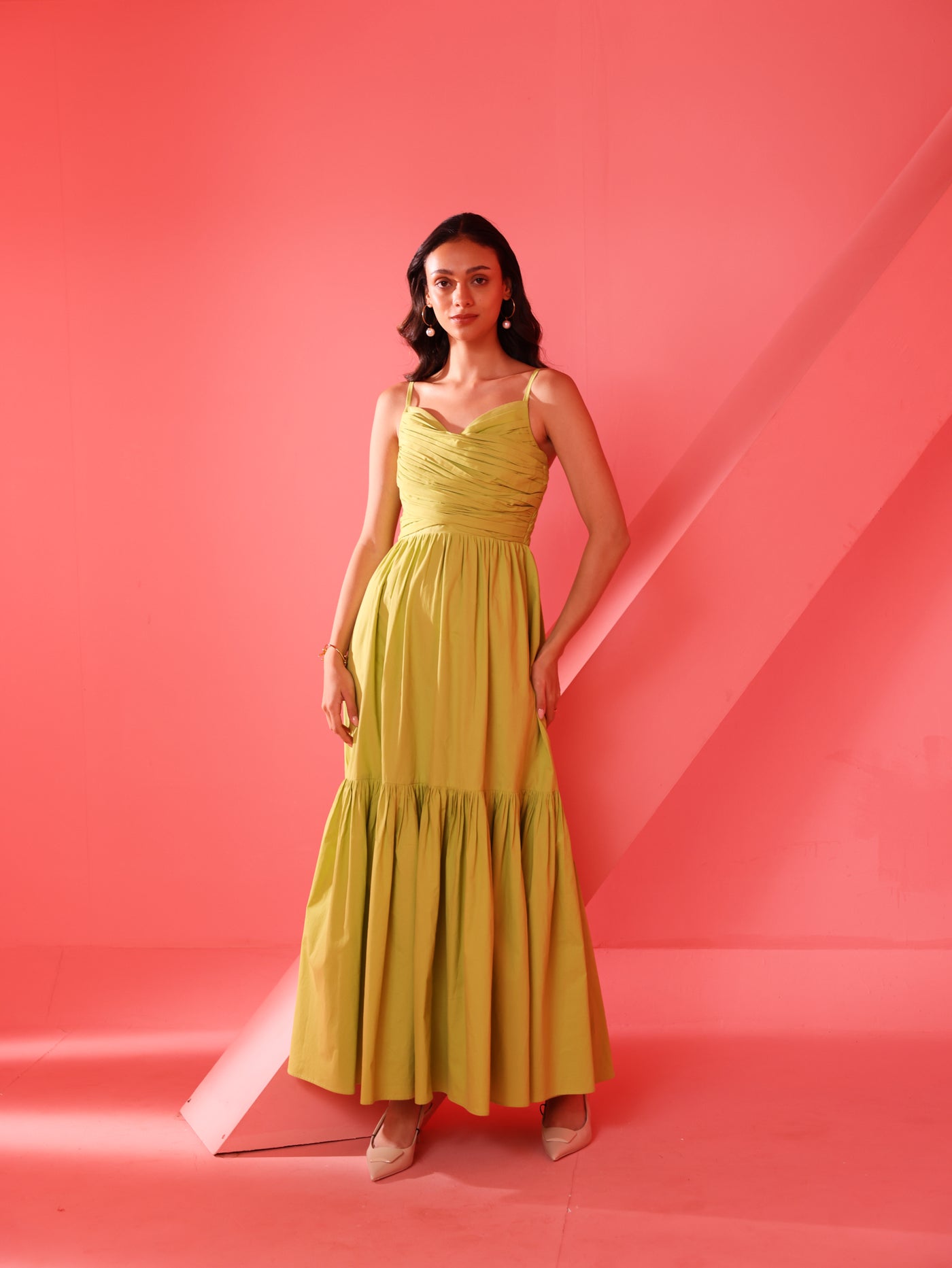 Vienna Dress (Lime Green)