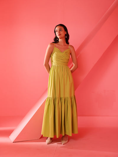 Vienna Dress (Lime Green)