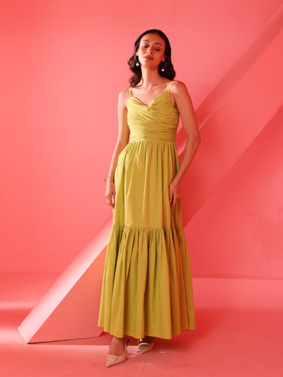 Vienna Dress (Lime Green)