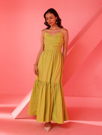 Vienna Dress (Lime Green)