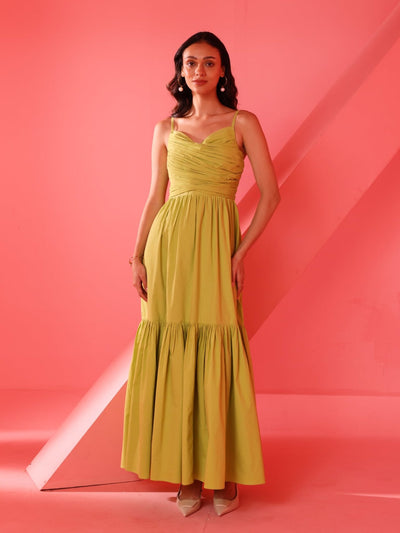 Vienna Dress (Lime Green)