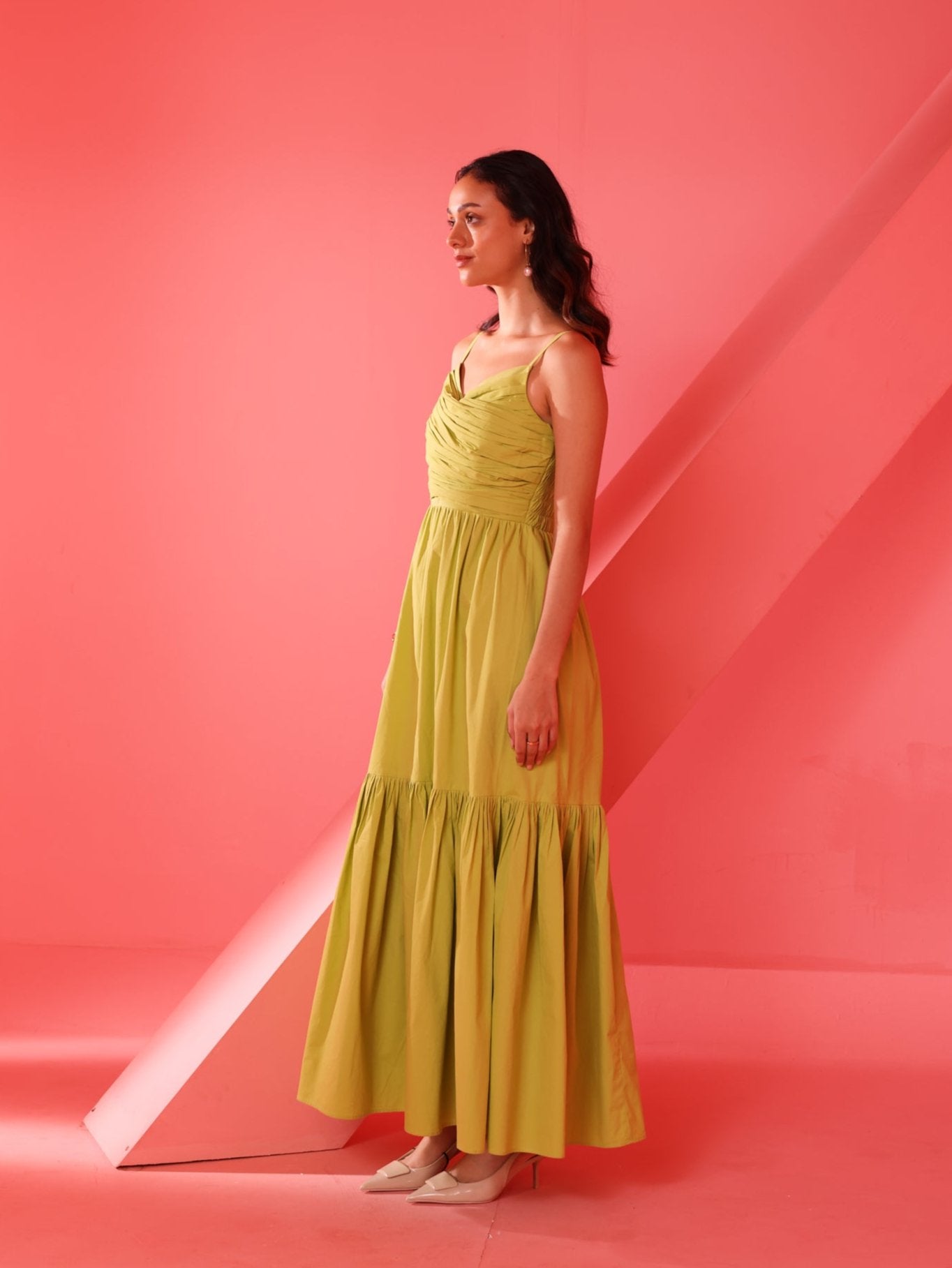 Vienna Dress (Lime Green)