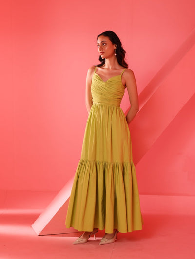 Vienna Dress (Lime Green)