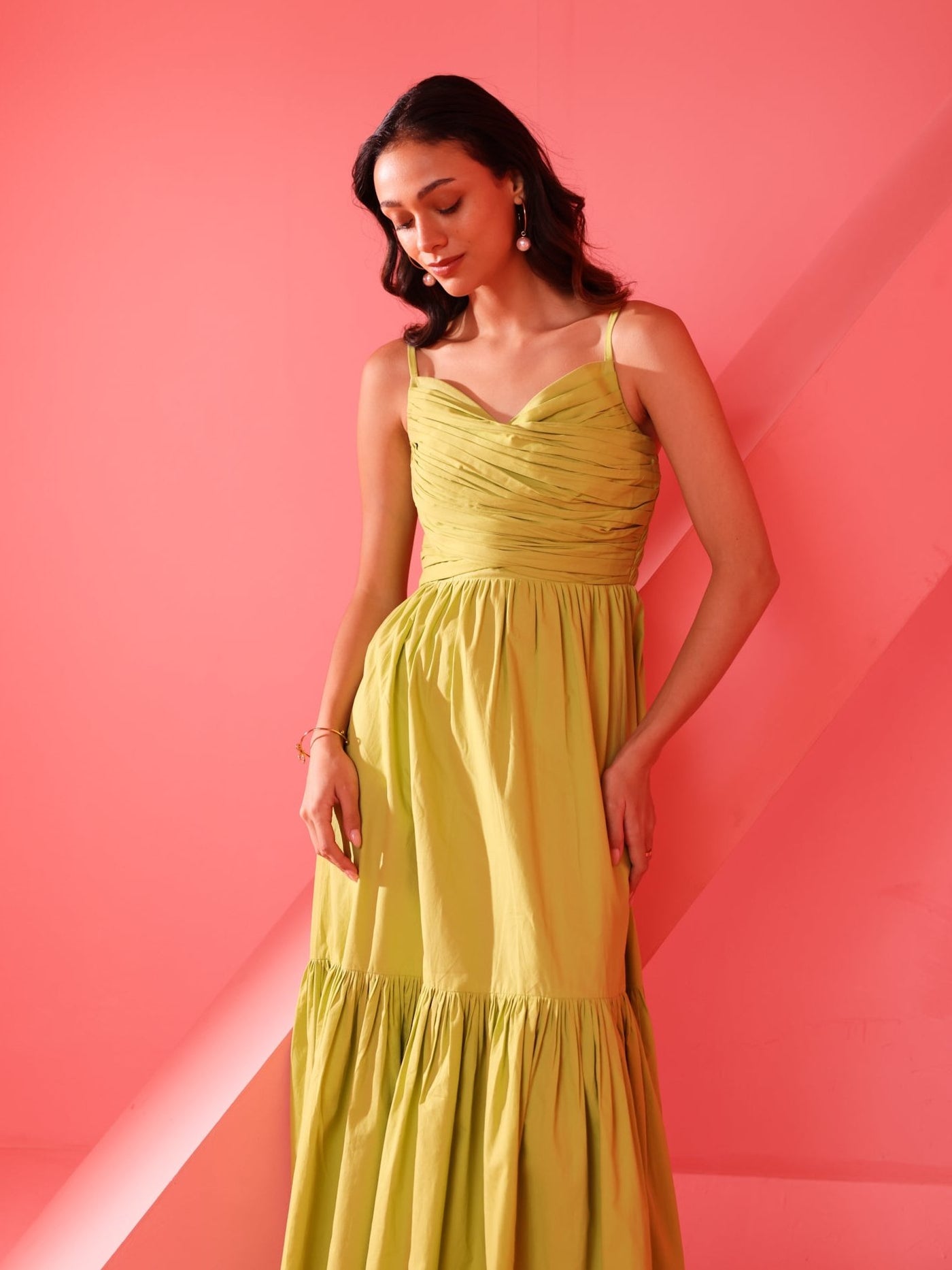 Vienna Dress (Lime Green)