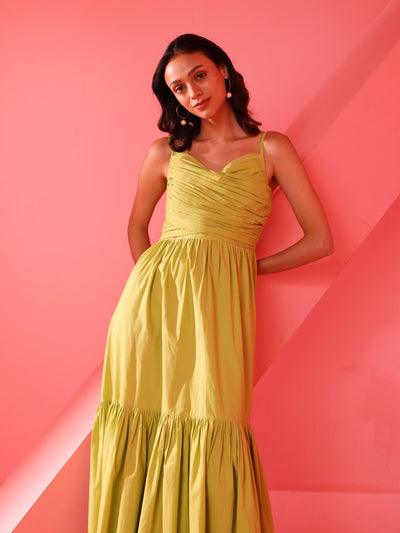 Vienna Dress (Lime Green)