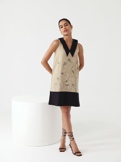 Populous Dress (Beige)