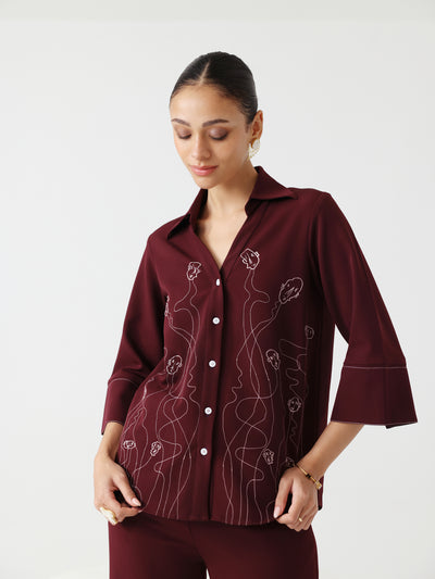 Populous Shirt (Wine)