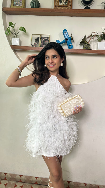 PRERNA MEHRA In Feathered Dress