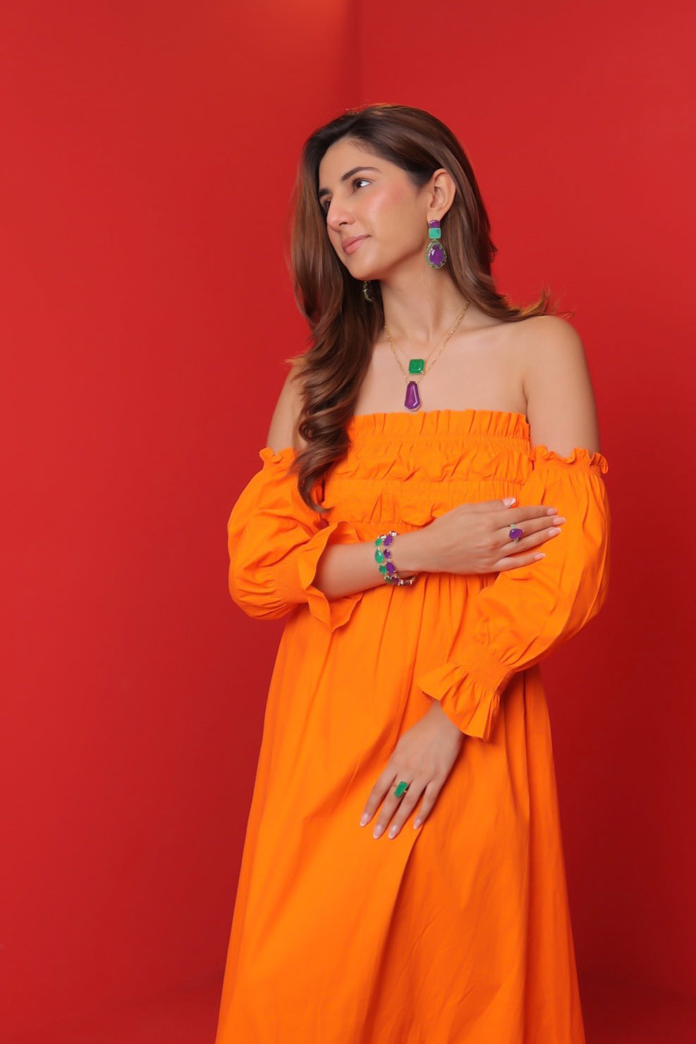 Meher Taluja In Eden Dress (Orange)