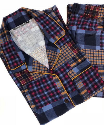 Checkered Flannel Night Suit Set