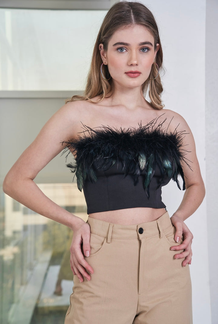 Black Feather Top – ASHICO