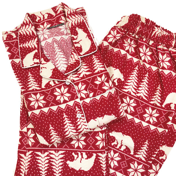 Christmas Winter Wonderland Flannel Night Suit Set